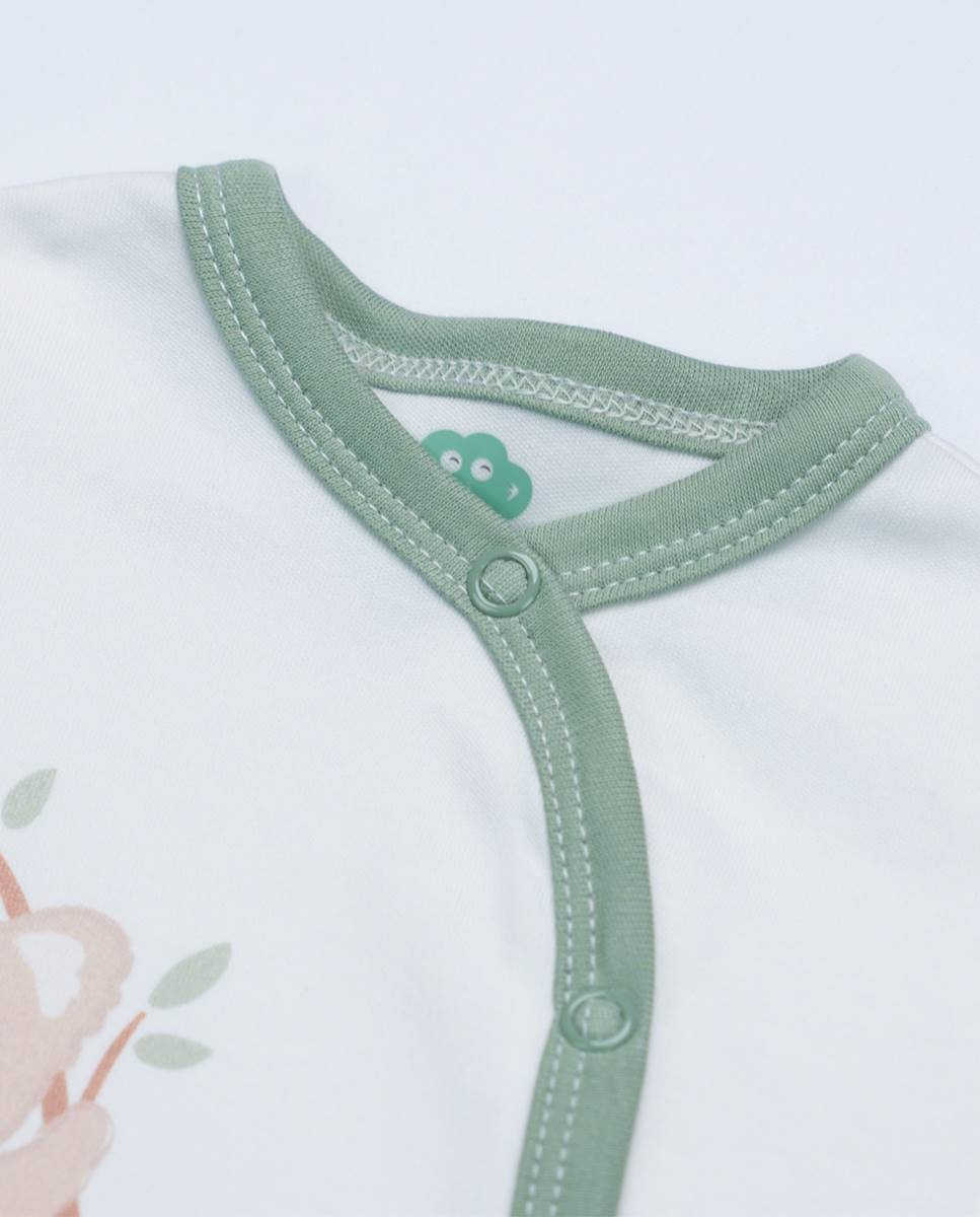 Babygrow em algodão orgânico FS Baby Verde-2