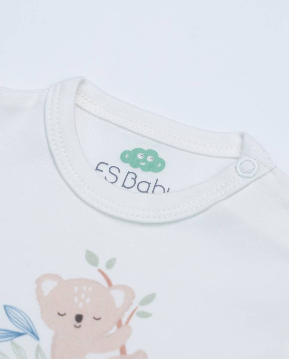 Body em algodão orgânico FS Baby Pérola-2