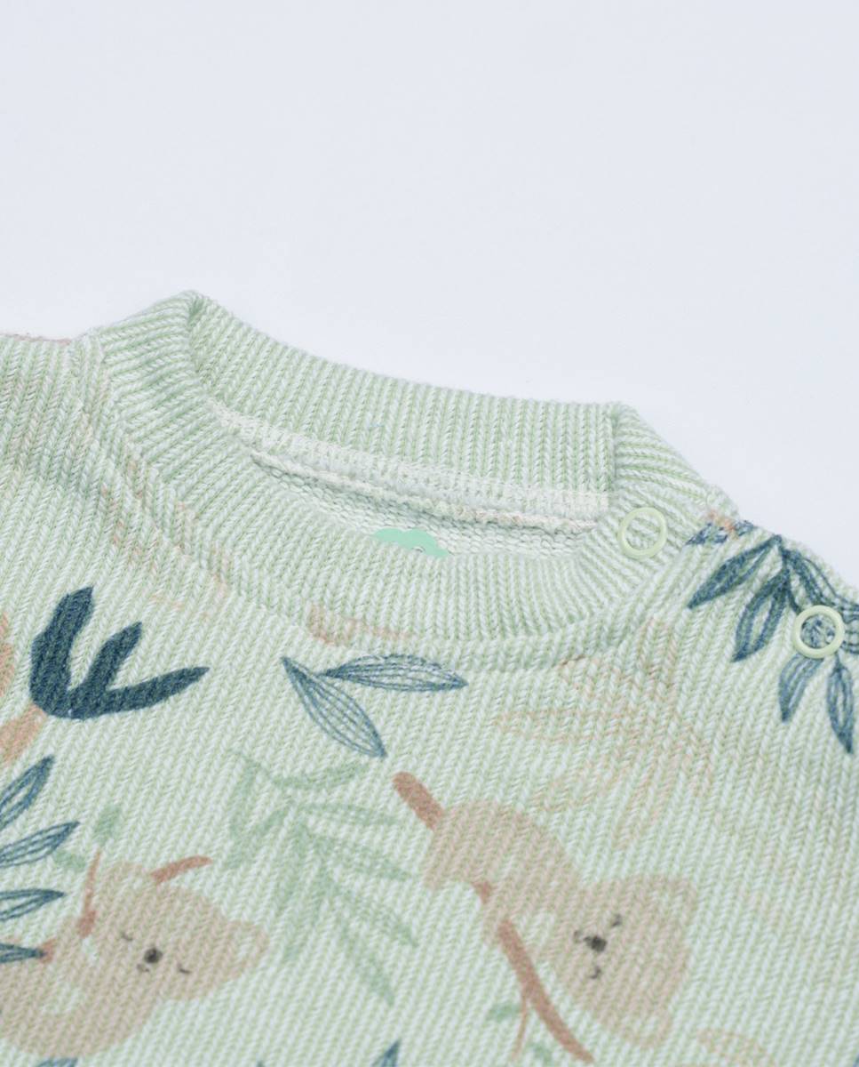 Sweatshirt em felpa FS Baby Verde-2