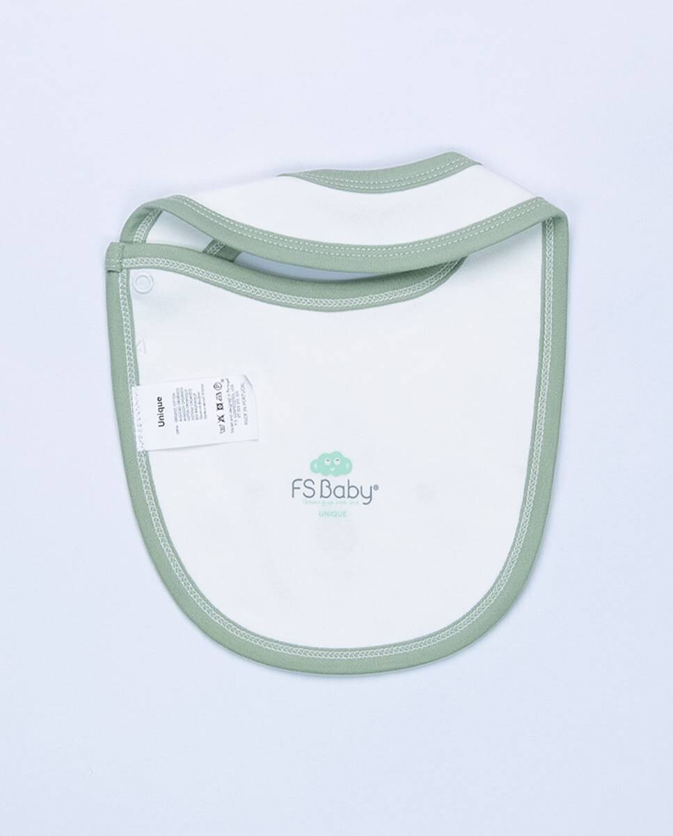 Babete em algodão orgânico FS Baby Verde-3