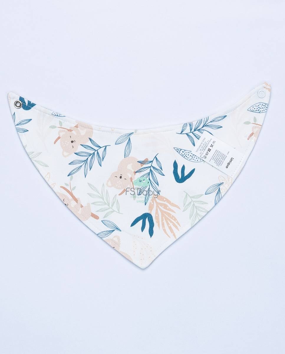 Babete lenço em algodão orgânico FS Baby Multicolor-5