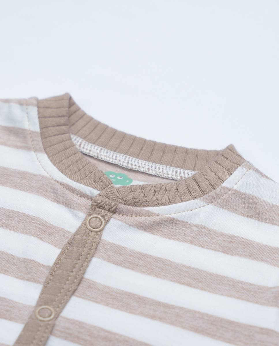 Babygrow em algodão FS Baby Taupe-2
