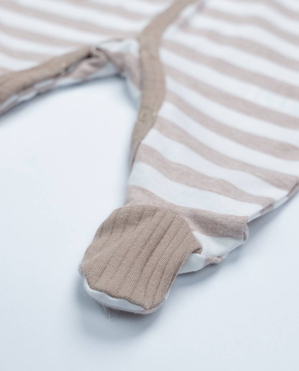 Babygrow em algodão FS Baby Taupe-4