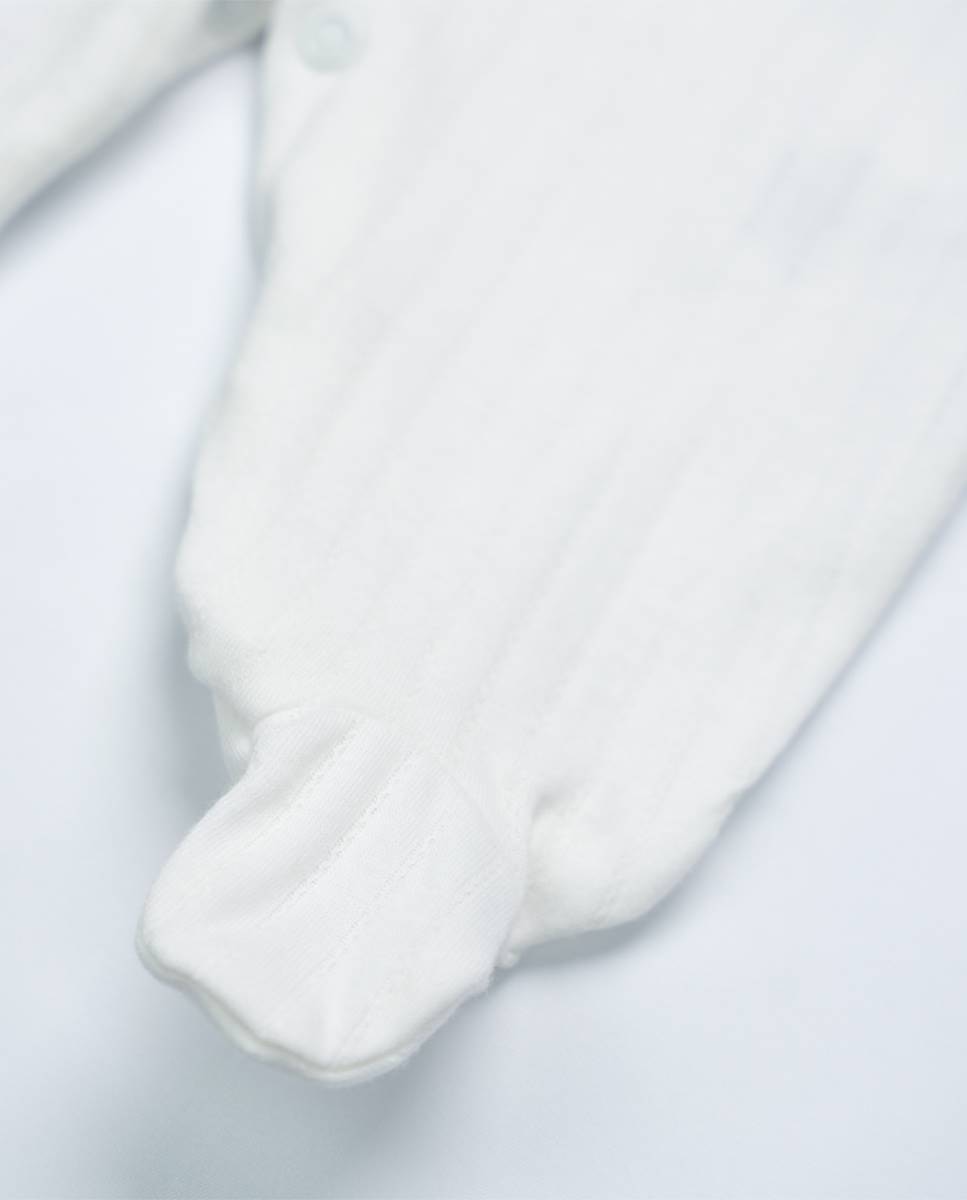 Babygrow em algodão Branco-4