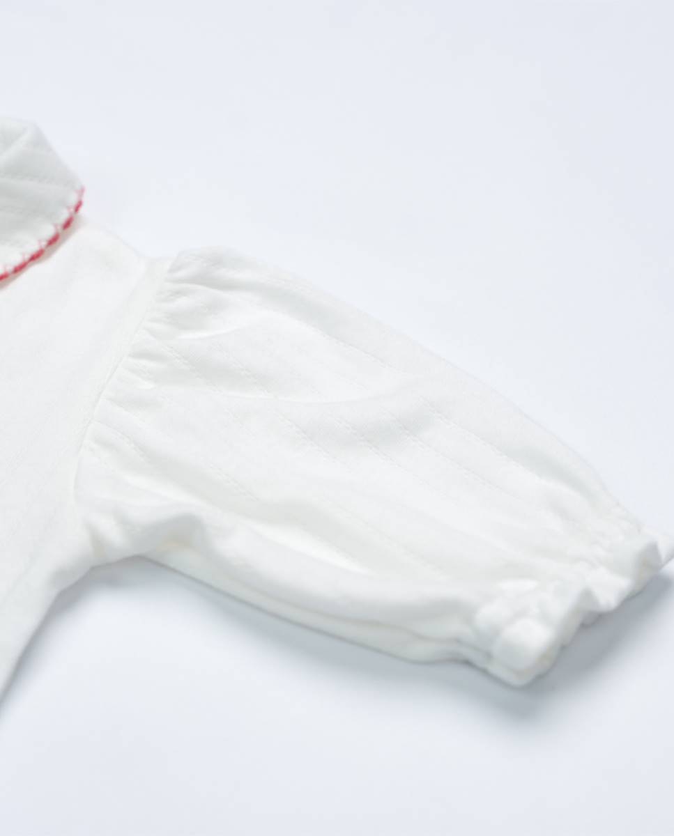 Babygrow em algodão Branco-5