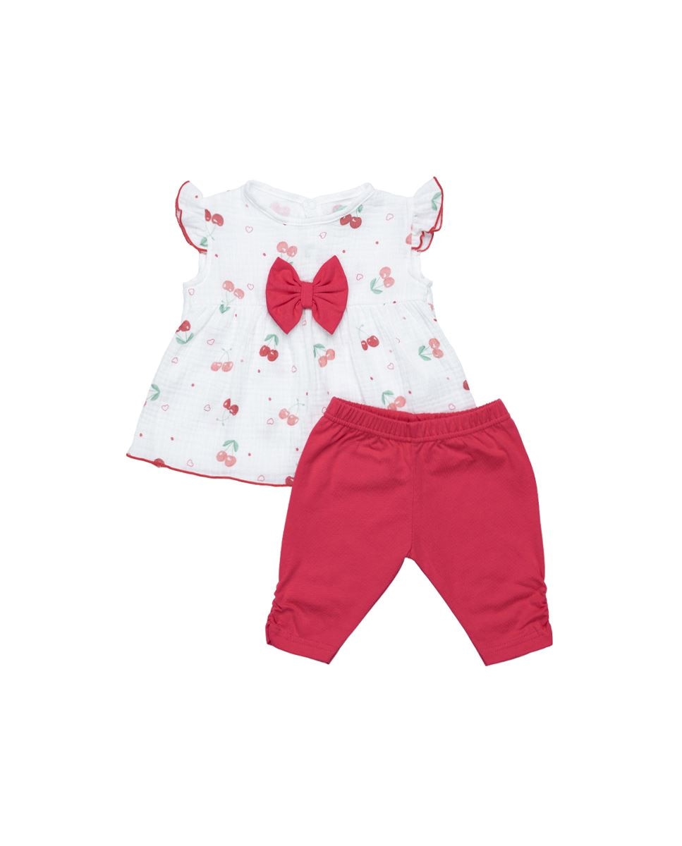 Imagem 0 de Conjunto de vestido em musseline e leggings curtas