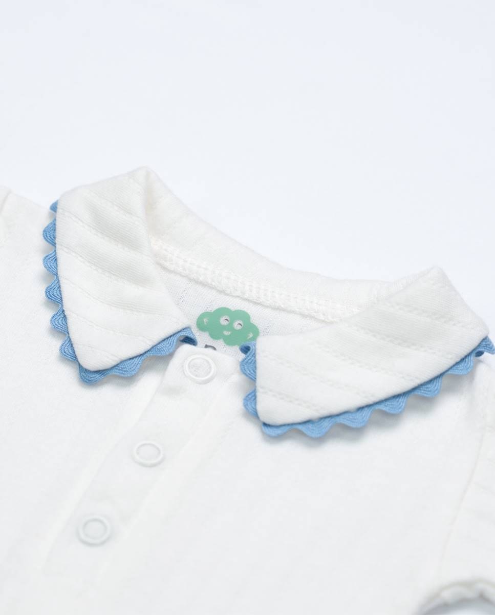 Polo body em algodão FS Baby Branco-2