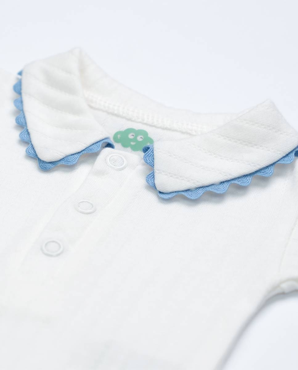Polo body em algodão FS Baby Branco-3