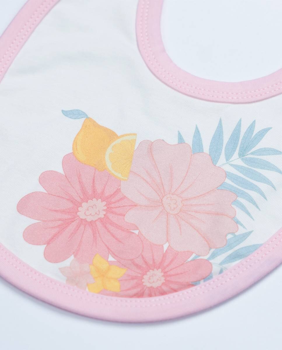 Babete em algodão orgânico FS Baby Rosa-2