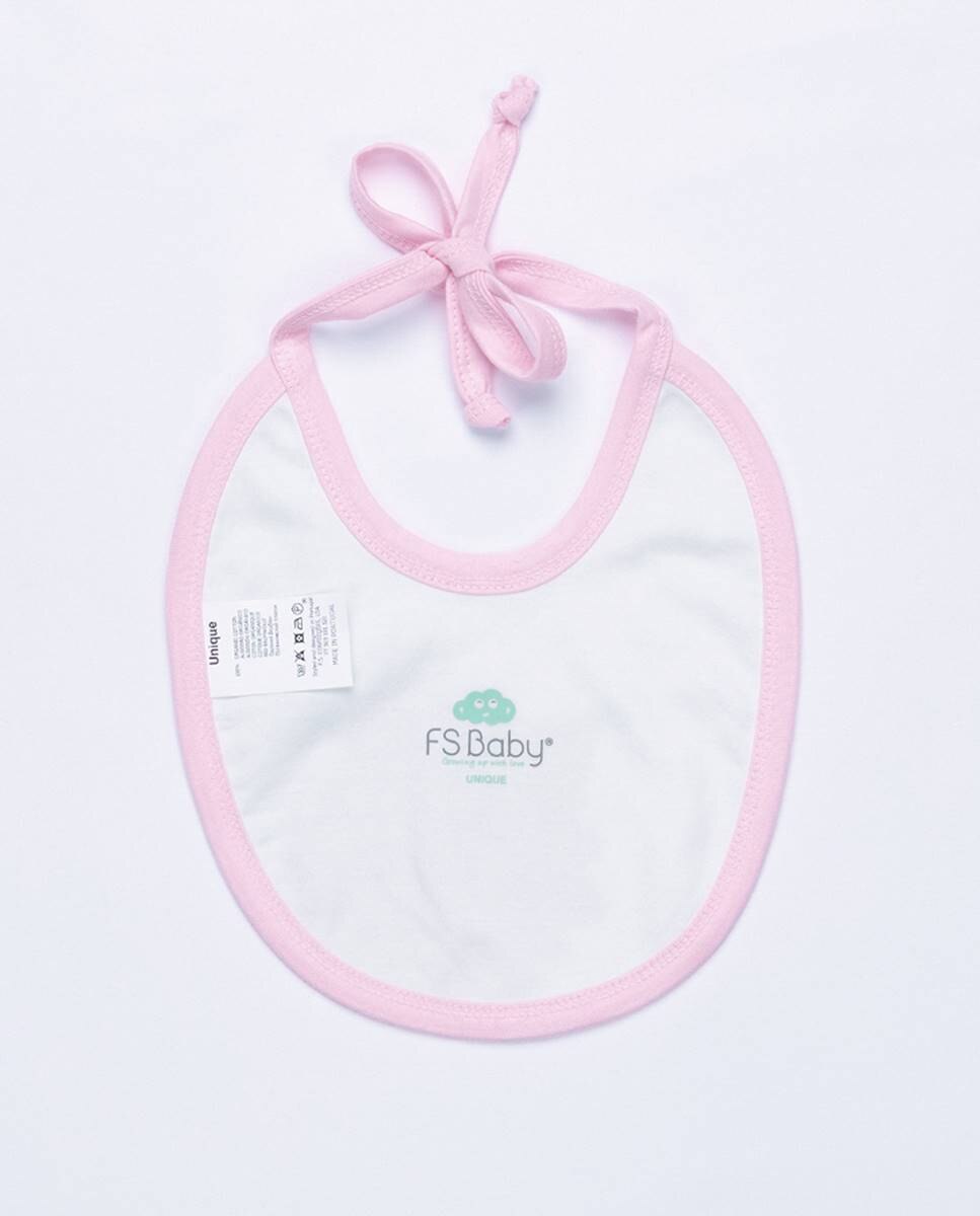 Babete em algodão orgânico FS Baby Rosa-4