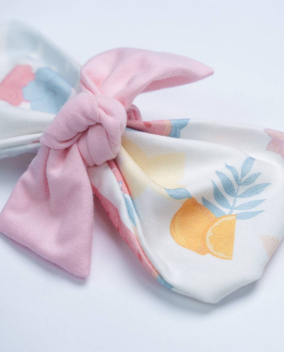 Bandolete em algodão orgânico FS Baby Rosa-3