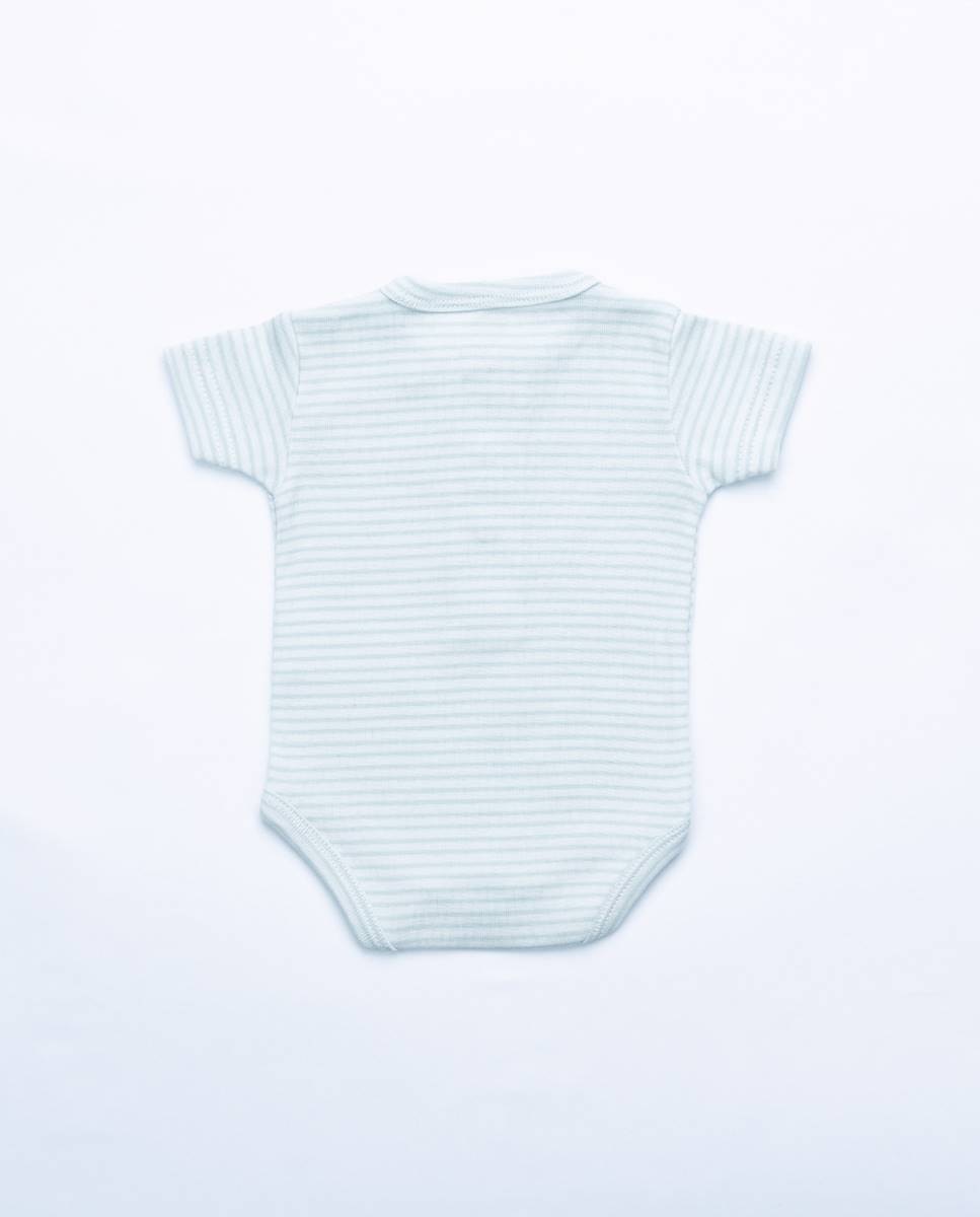 Body em algodão orgânico FS Baby Azul-6