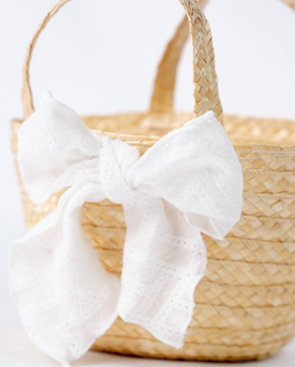 Cesta de palha FS Baby Branco-2