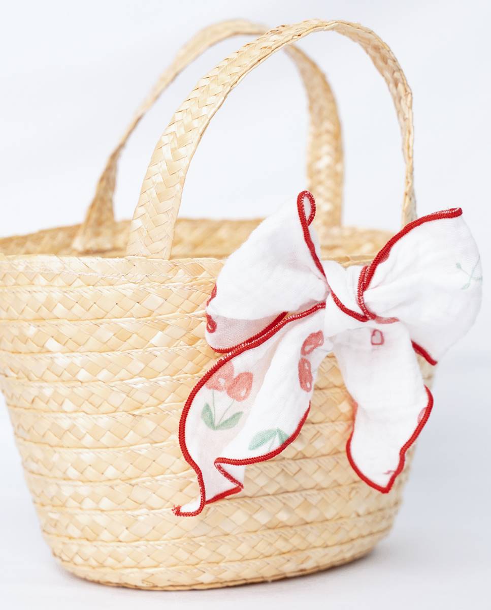 Cesta de palha FS Baby Branco-2