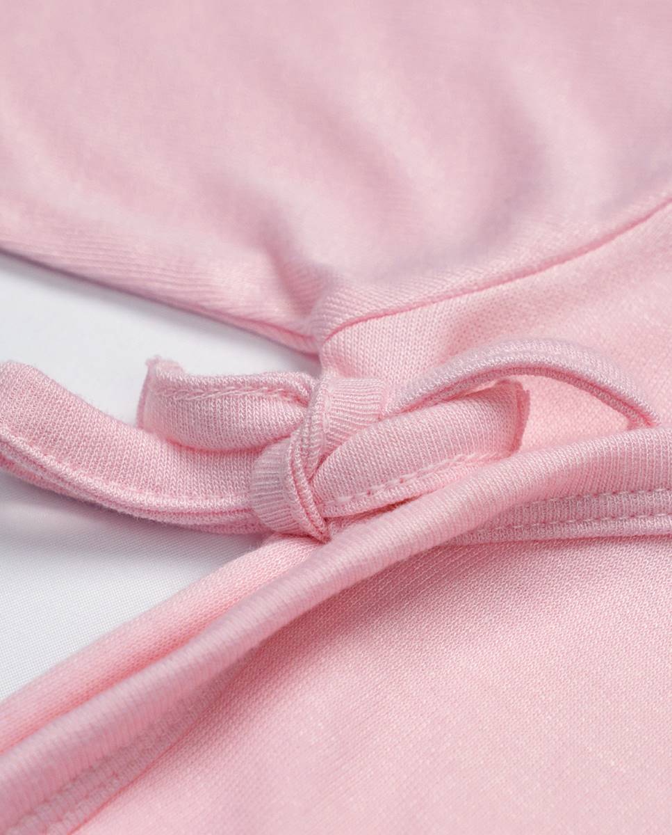 Conjunto de t-shirt e calças em bambu Rosa-4