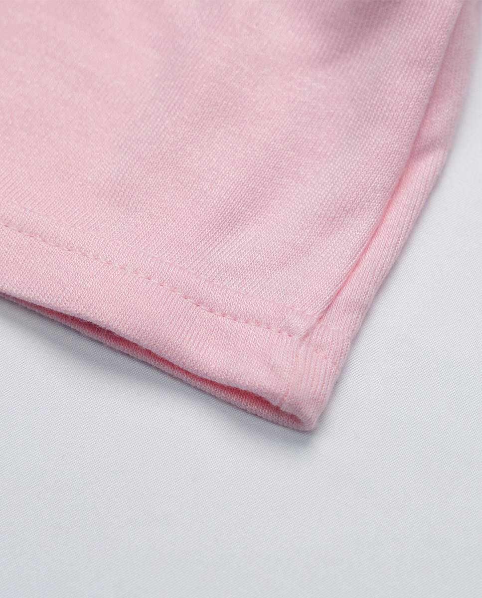 Conjunto de t-shirt e calças em bambu Rosa-5