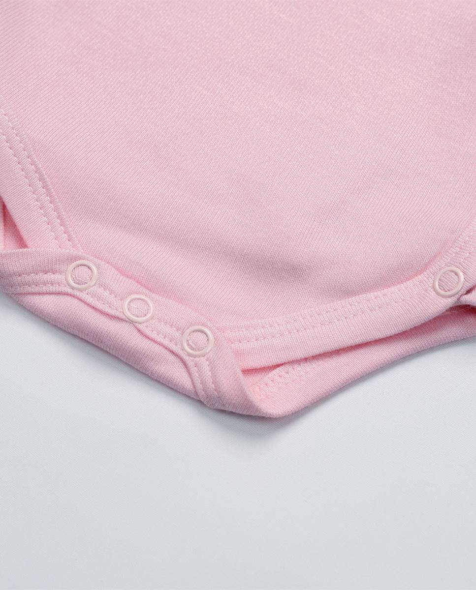 Body em bambu FS Baby Rosa-4