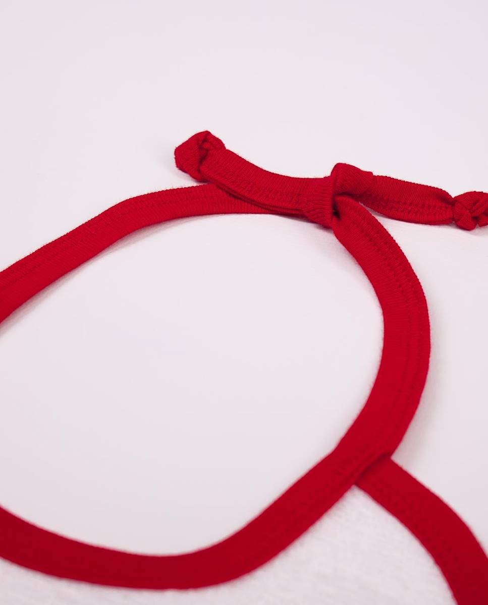 Babete impermeável Vermelho-3