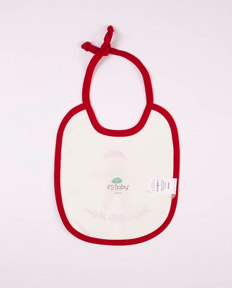 Babete impermeável Vermelho-4