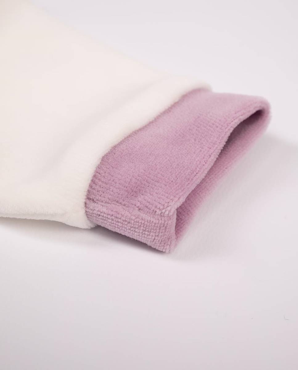 Babygrow em veludo orgânico Lilás-5