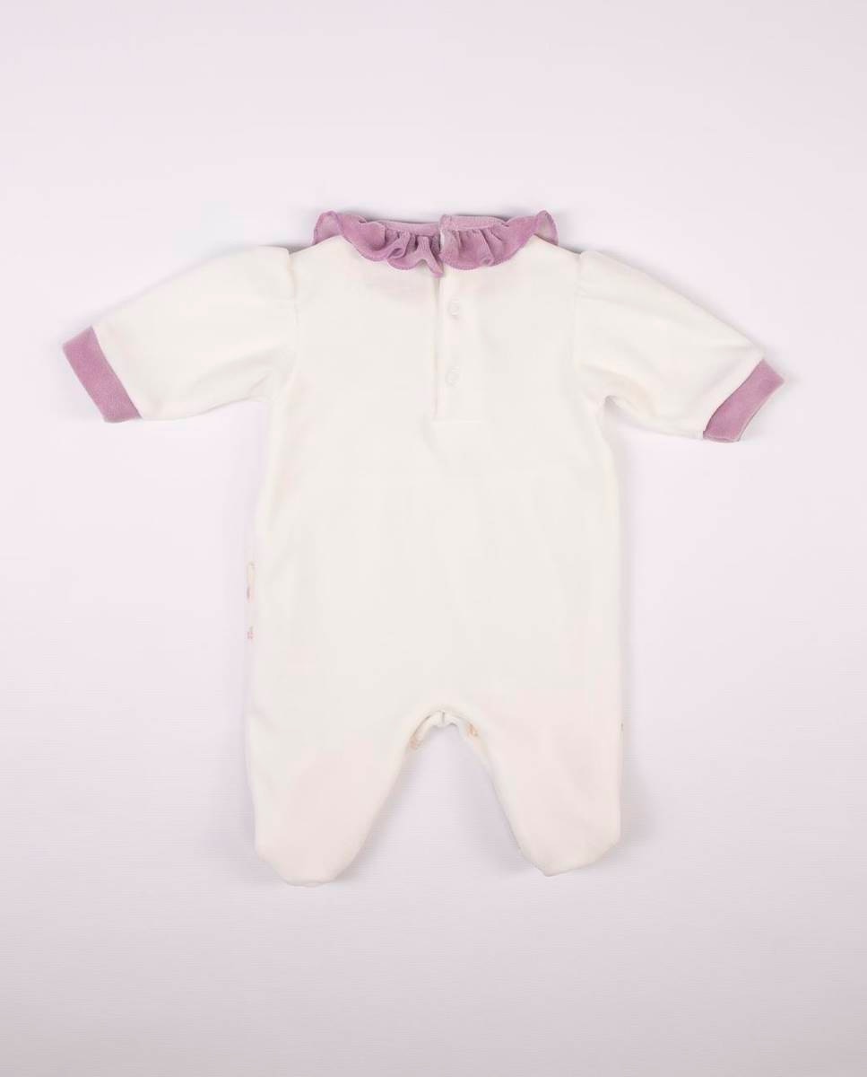 Babygrow em veludo orgânico Lilás-6