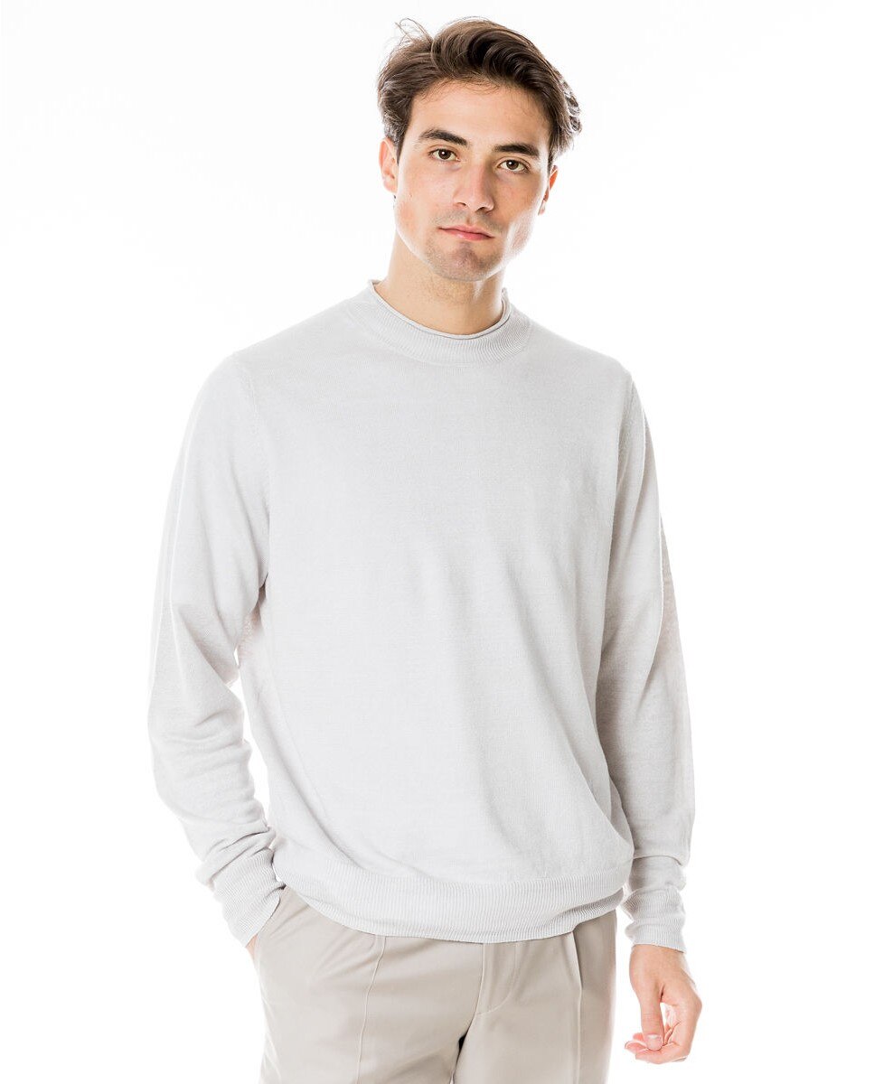 Imagem 0 de Camisola em Linho 100% em Cinzento-claro
