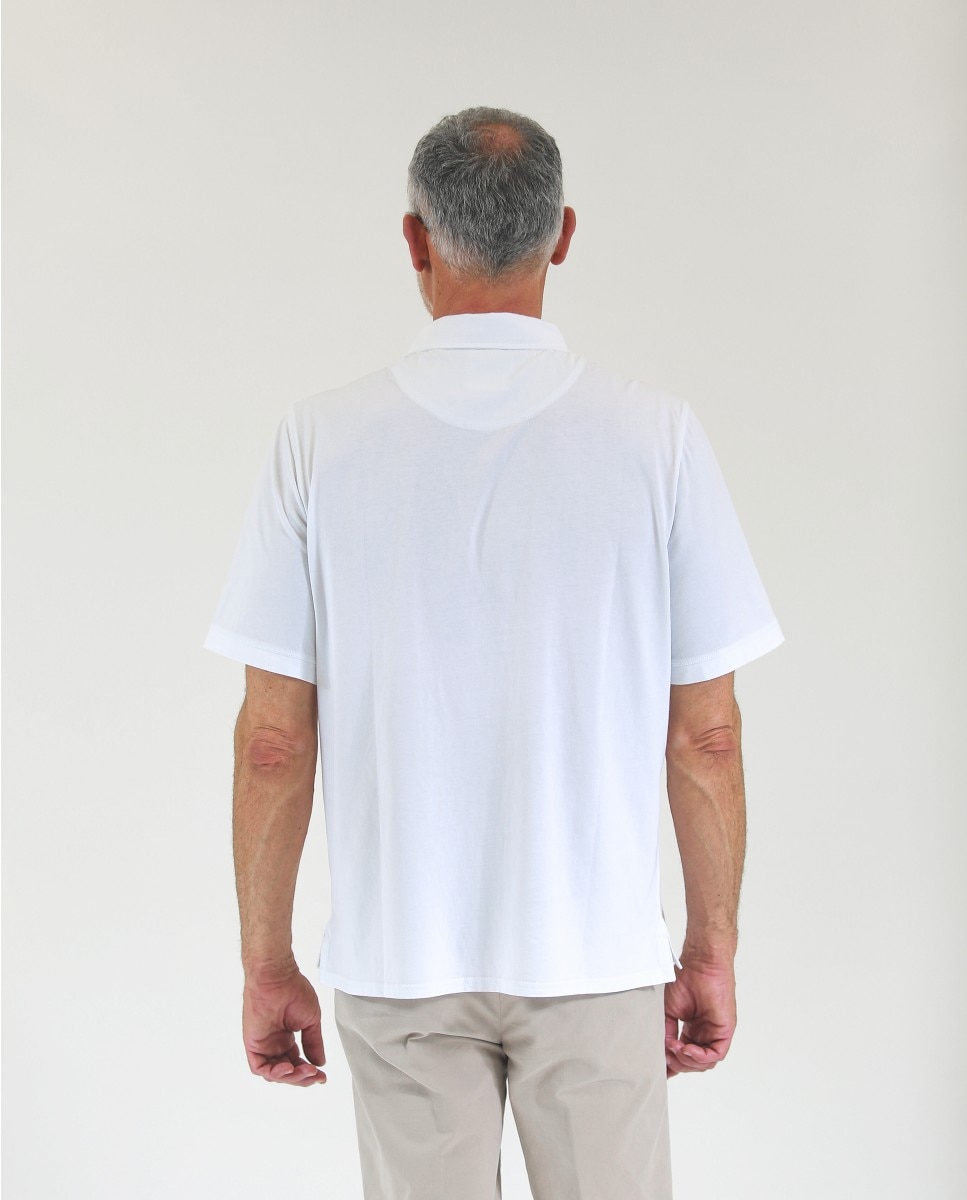 Polo Camisola em Branco Branco-2