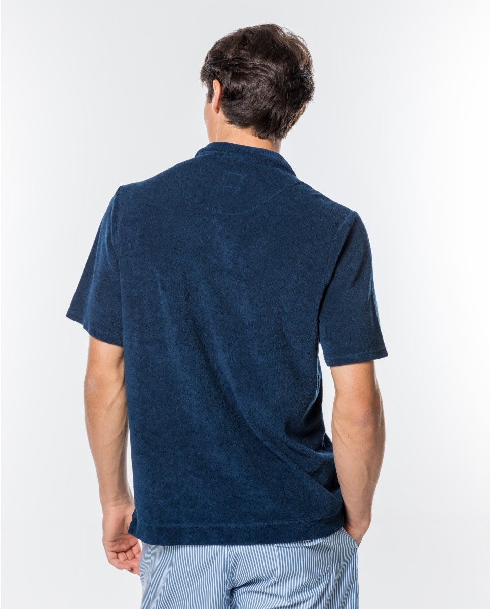 Polo Turco em Azul-escuro Azul-marinho-2