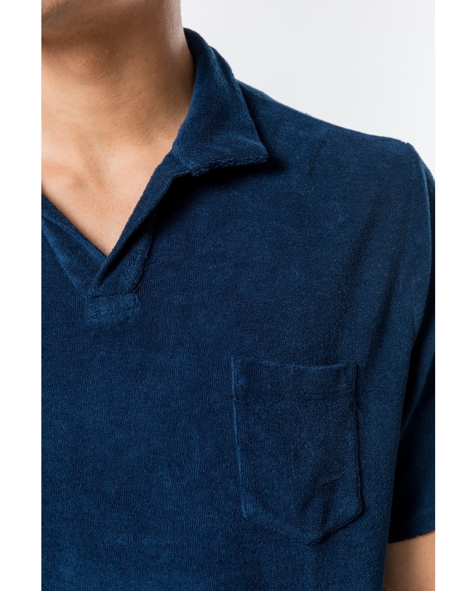 Polo Turco em Azul-escuro Azul-marinho-5