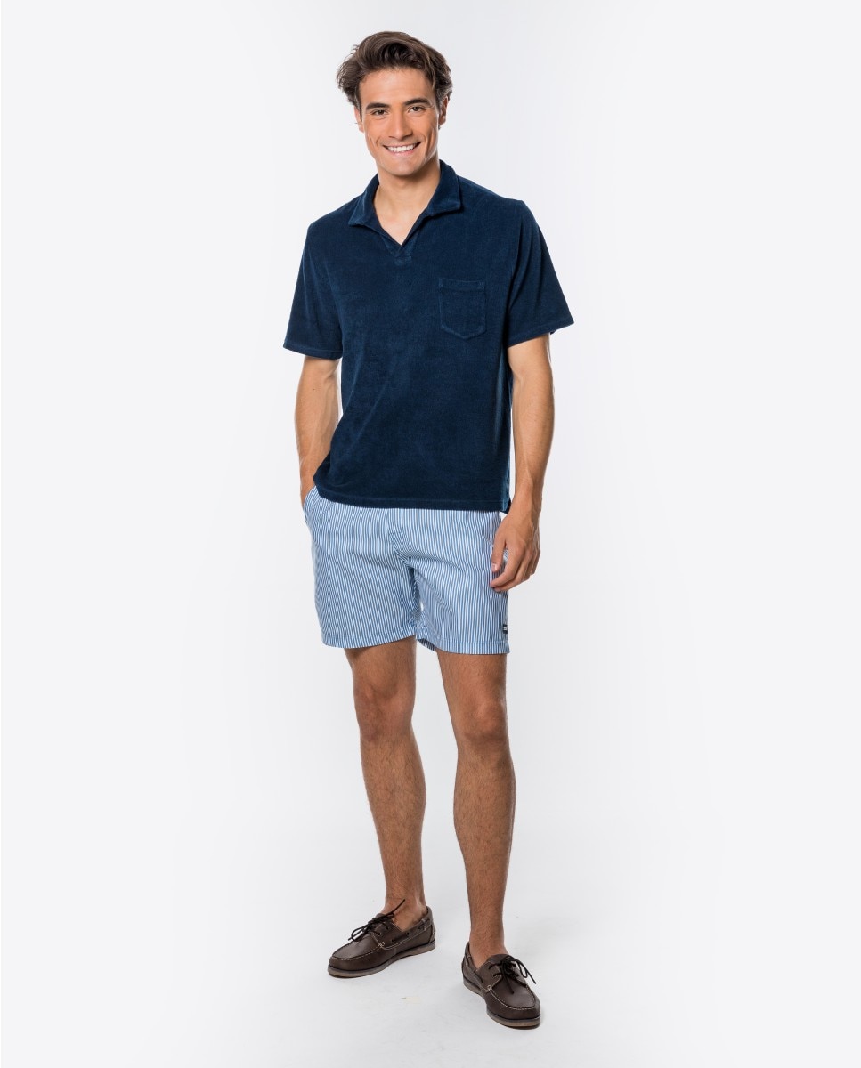 Polo Turco em Azul-escuro Azul-marinho-3