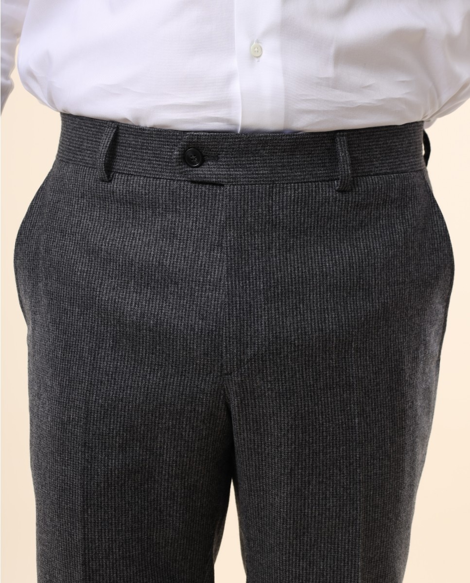 Calças Soft Slim em Cinzento Cinzento-3