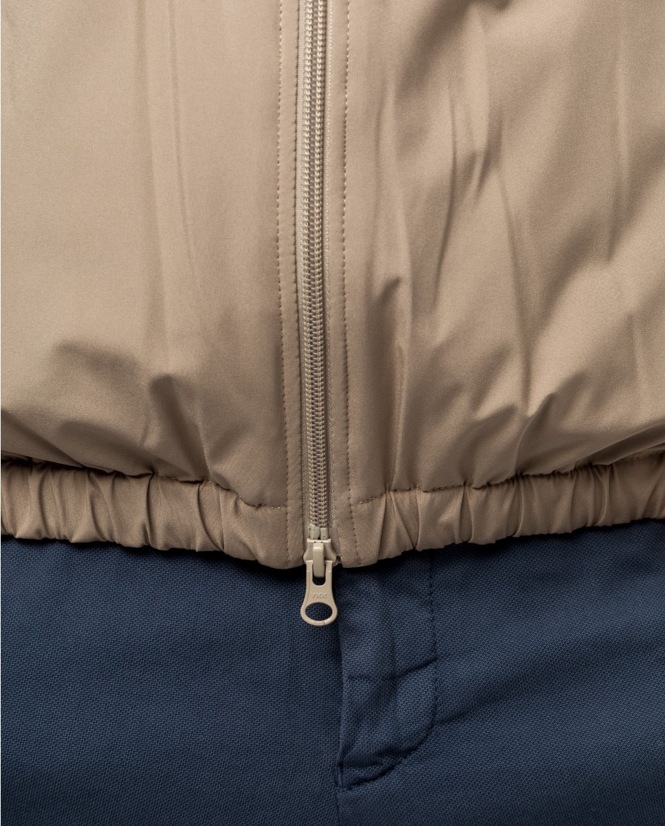 Colete em Algodão 100% em Bege-claro Bege-5