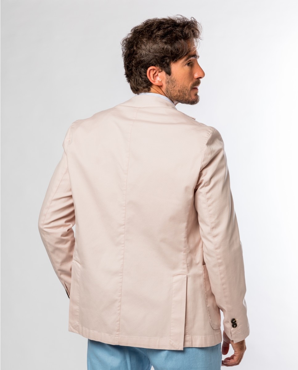 Blazer Soft Slim Liso em Rosa-claro Rosa-2