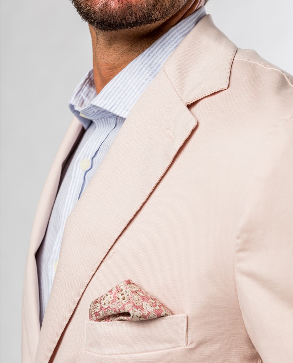 Blazer Soft Slim Liso em Rosa-claro Rosa-3