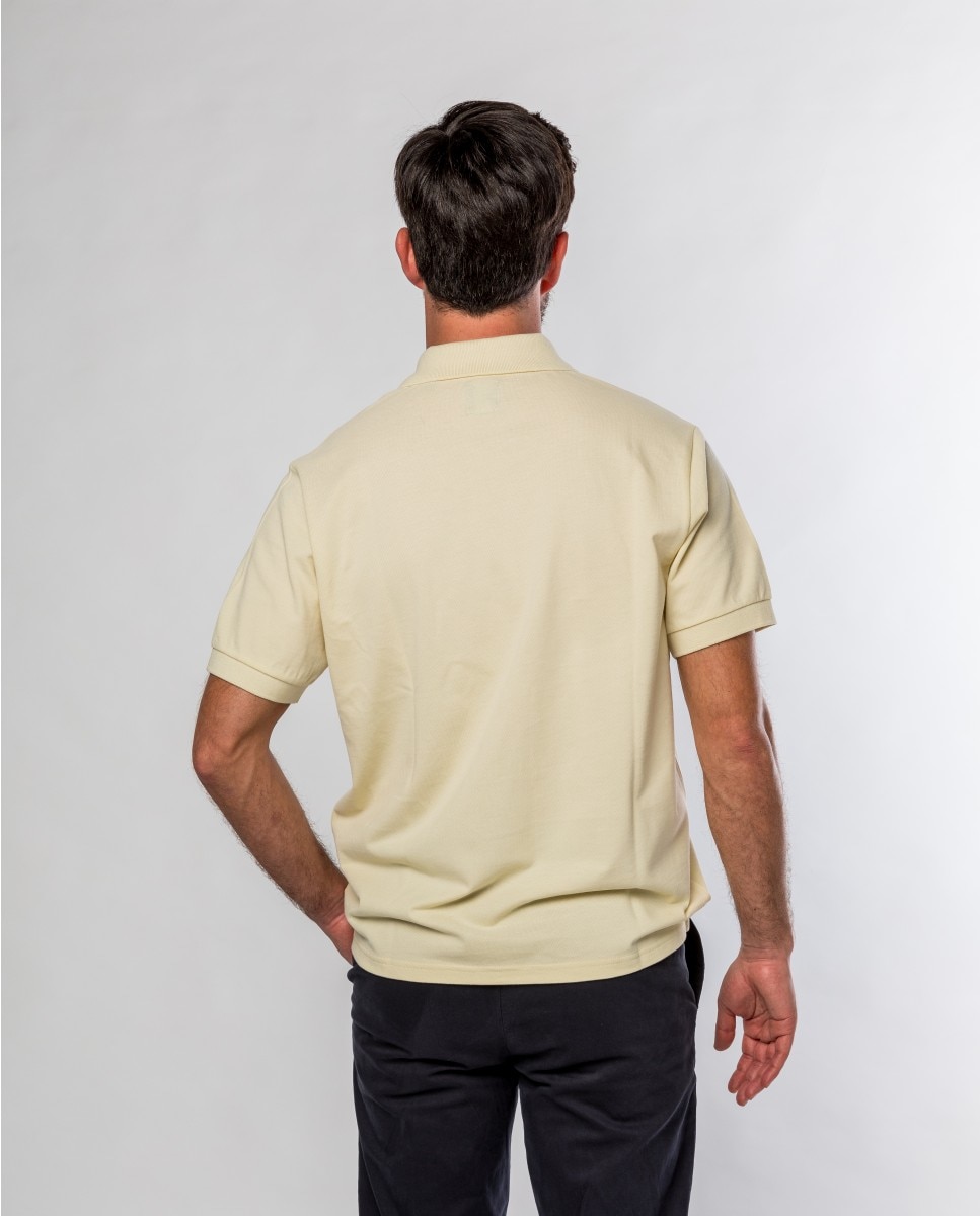 Polo Piqué em Amarelo-claro Amarelo-2