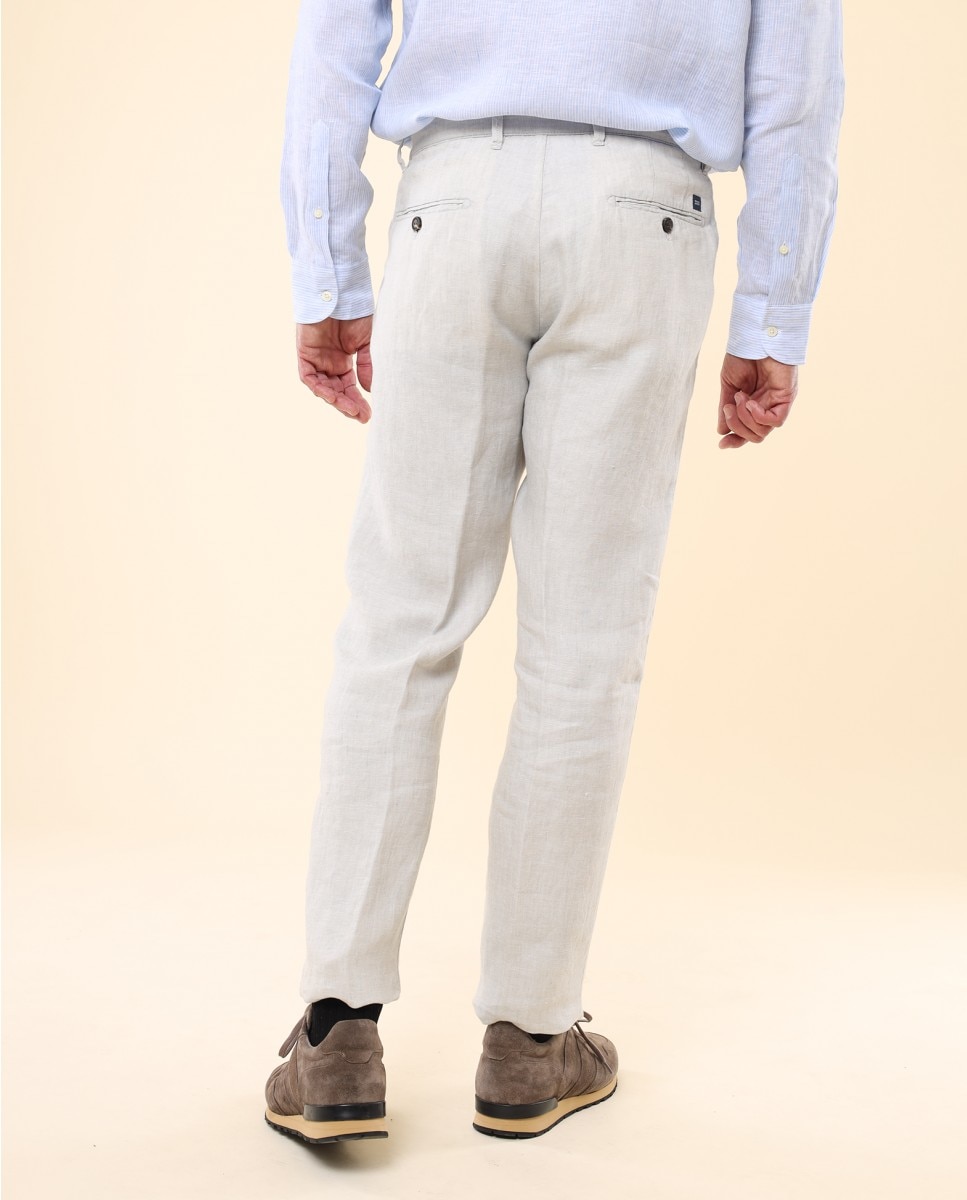 Calças Chino Regular em Cinzento-claro Cinzento-claro-3