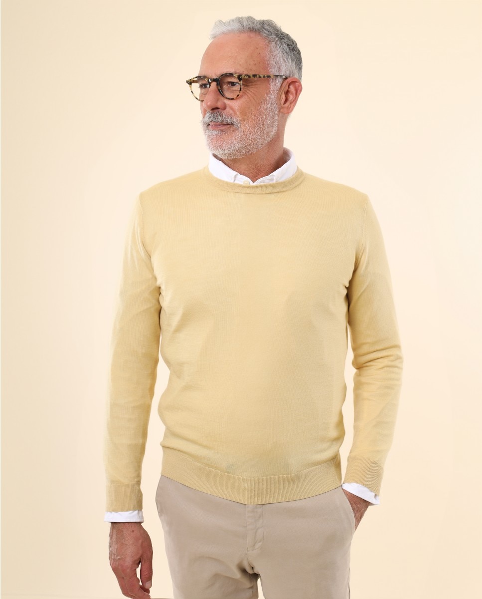 Imagem 0 de Camisola em Cashmere 100% em Amarelo-claro