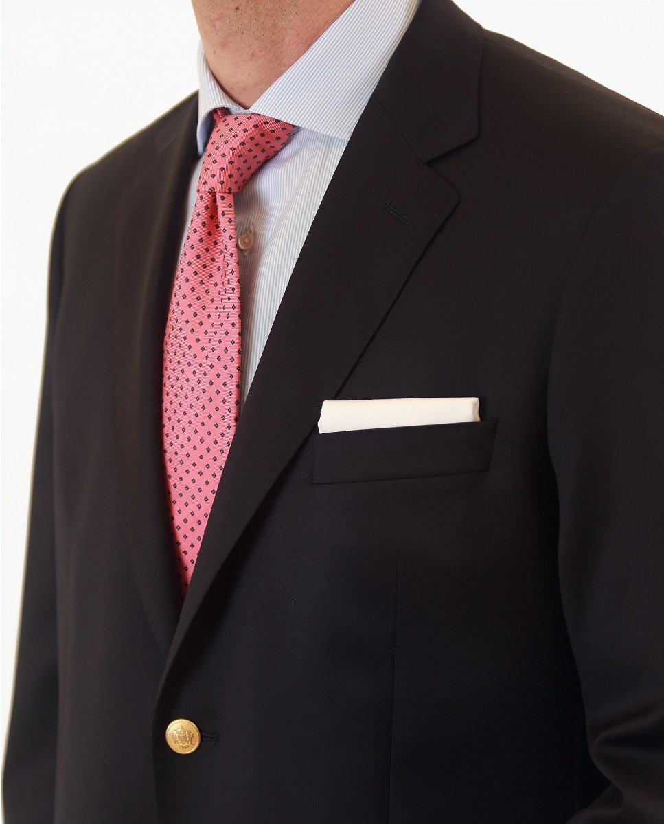 Blazer Regular Liso em Azul-escuro Azul-marinho-3