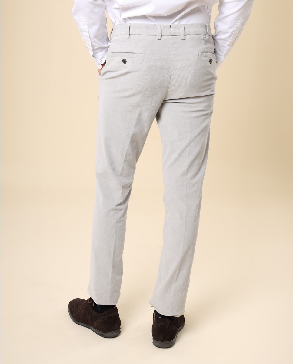 Calças Chino Regular em Cinzento-claro Cinzento-claro-3