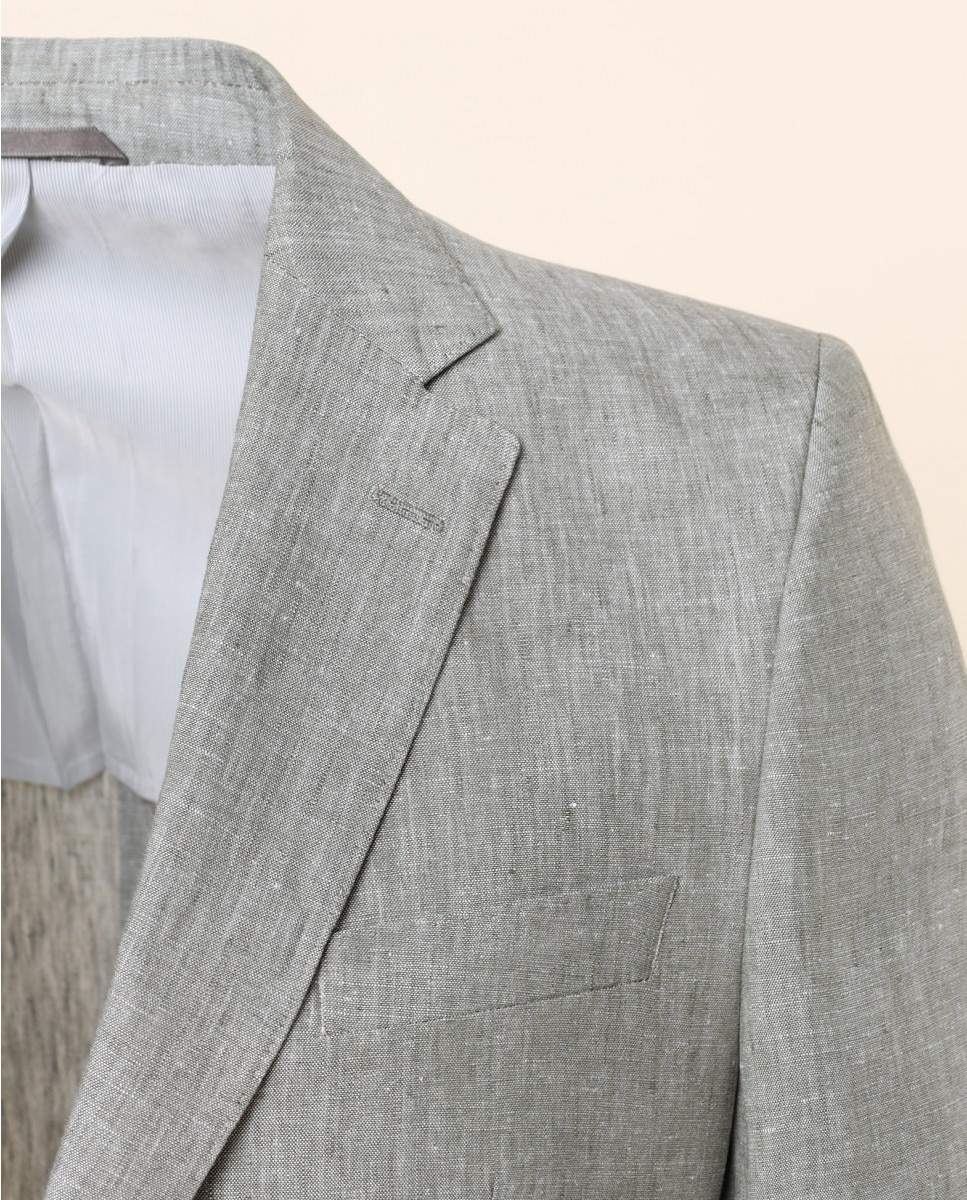 Blazer Regular Liso em Verde Verde-3