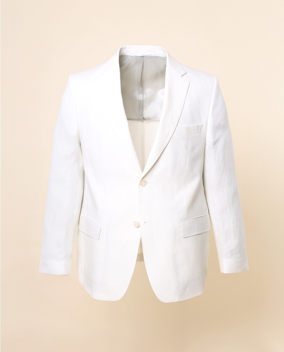 Imagem 0 de Blazer Regular Liso em Branco