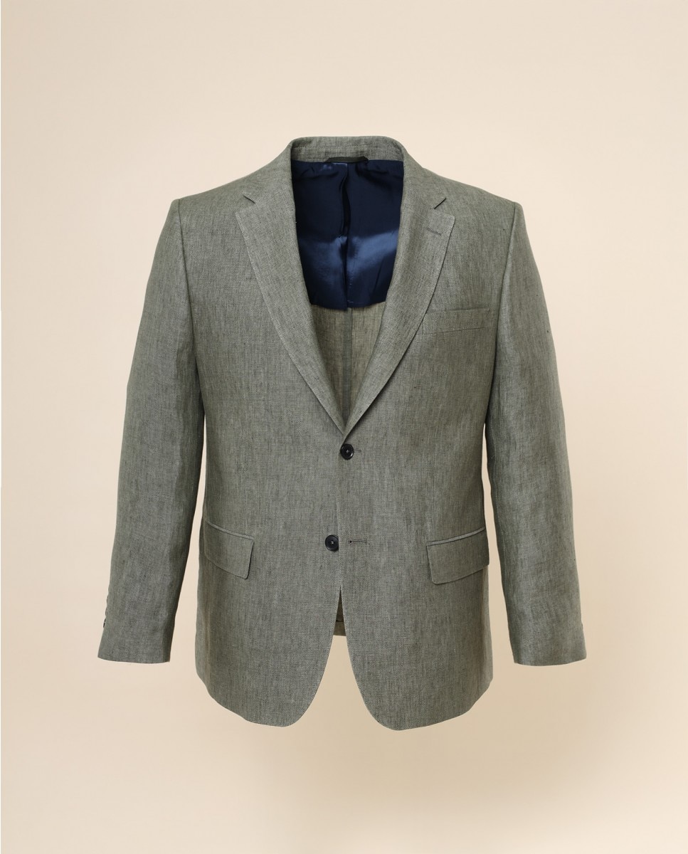Imagem 0 de Blazer Regular de Grão em Verde
