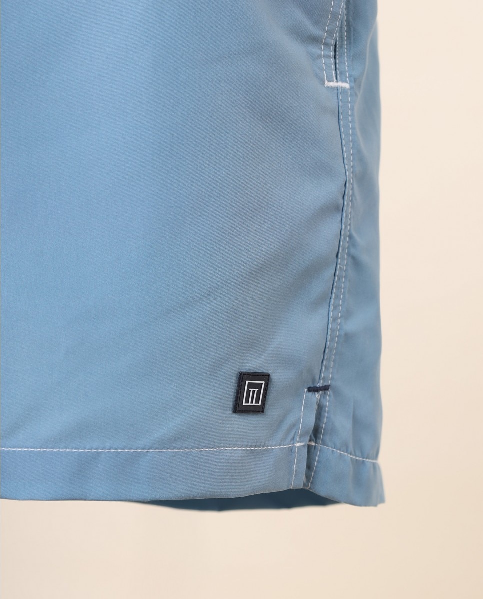 Fato de Banho 100% Poliéster em Azul-claro Azul-claro-4