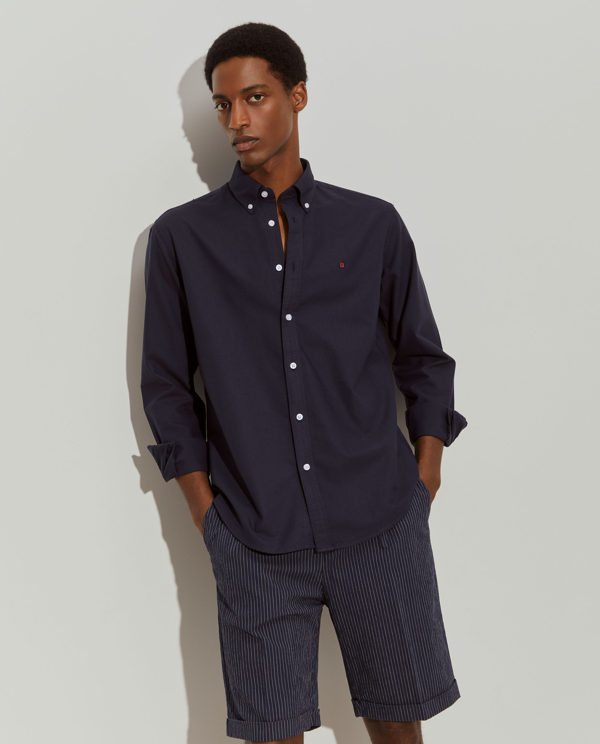 Imagem 0 de Camisa Oxford de Algodão Regular Fit