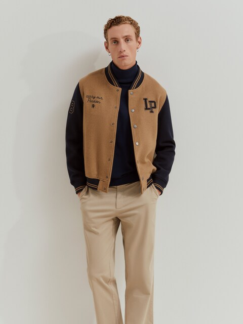 Imagem 0 de Blusão Bomber em Mescla de Lã