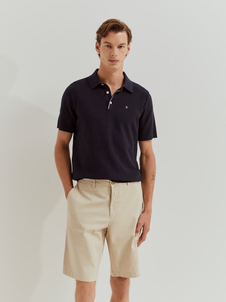 Bermudas de Algodão Bege-2