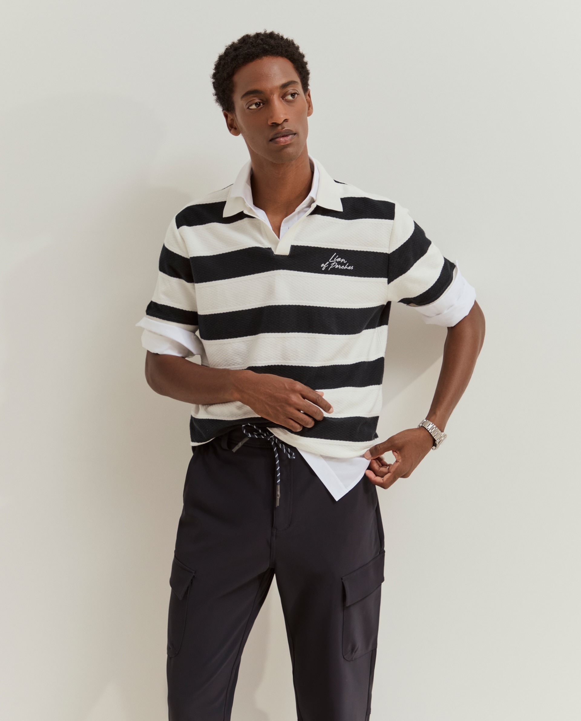 Calças cargo regular fit Azul-marinho-2