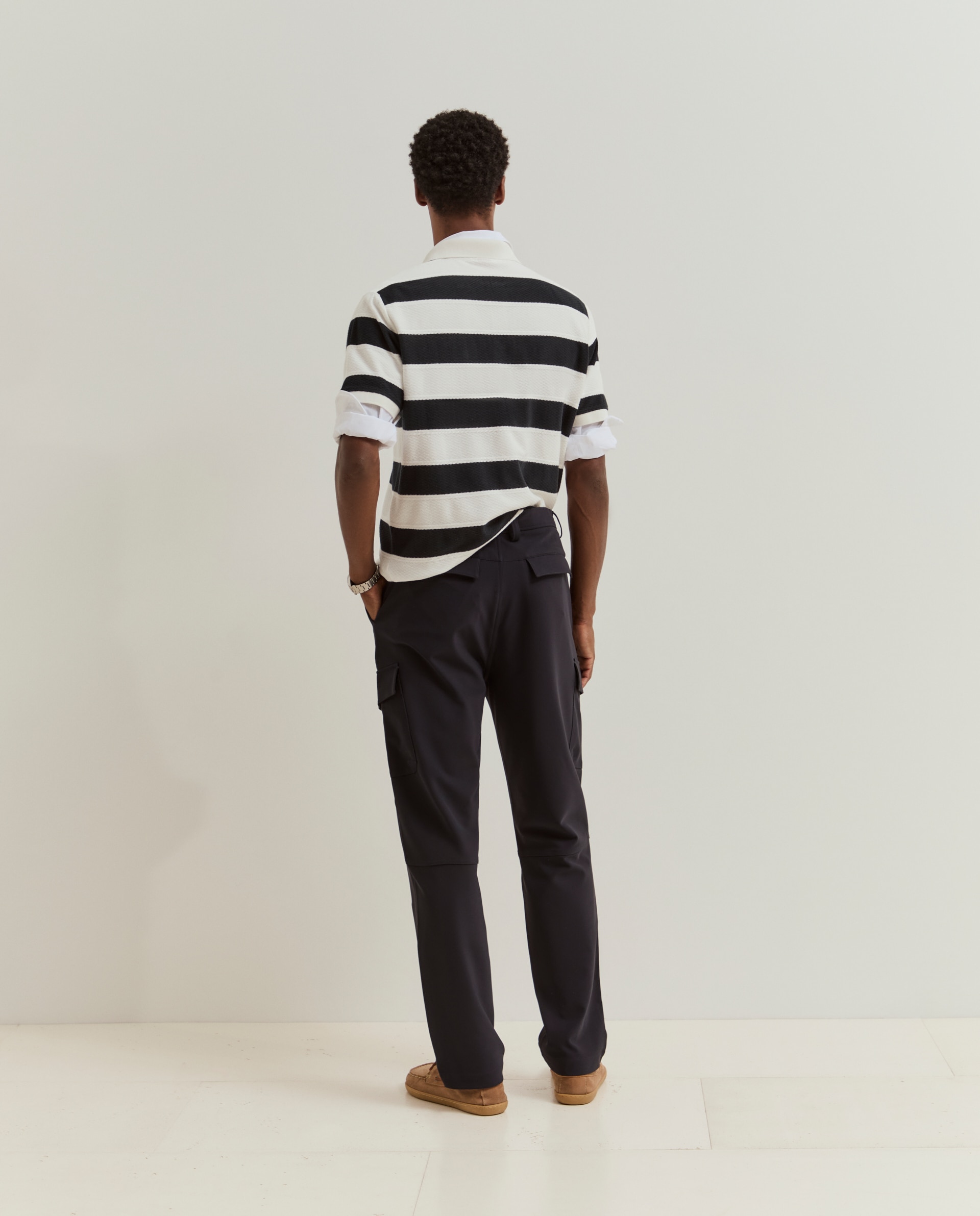 Calças cargo regular fit Azul-marinho-3