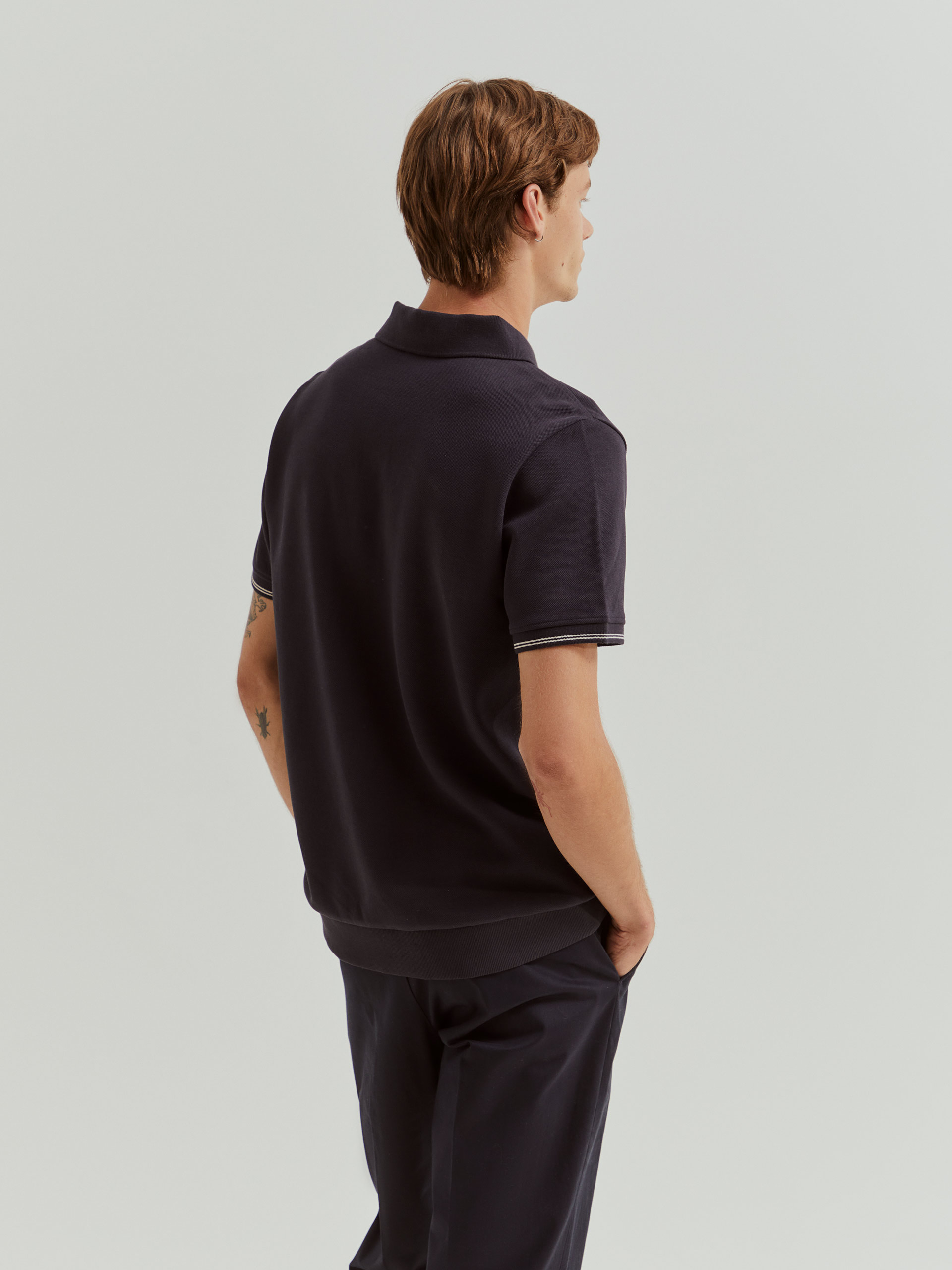Polo Piqué Regular Fit Preto-3