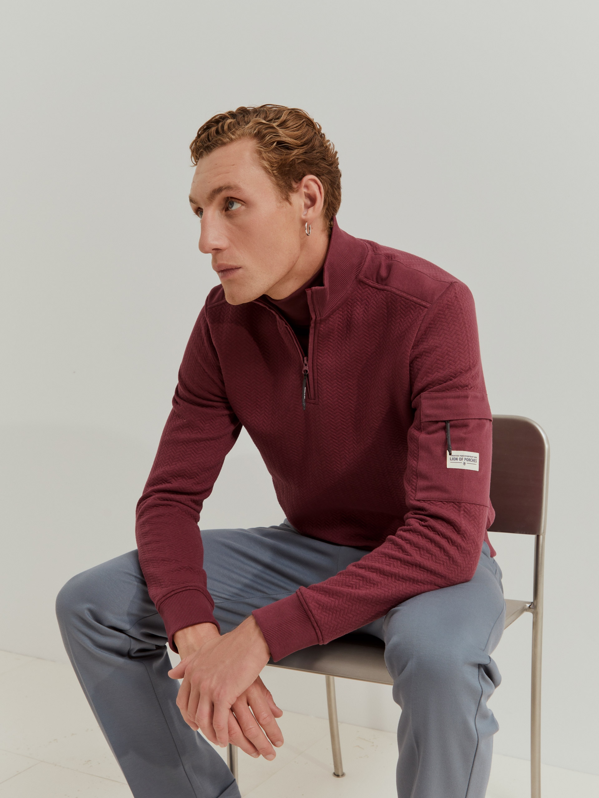 Imagem 0 de Sweatshirt de Manga Comprida com Fecho Zip